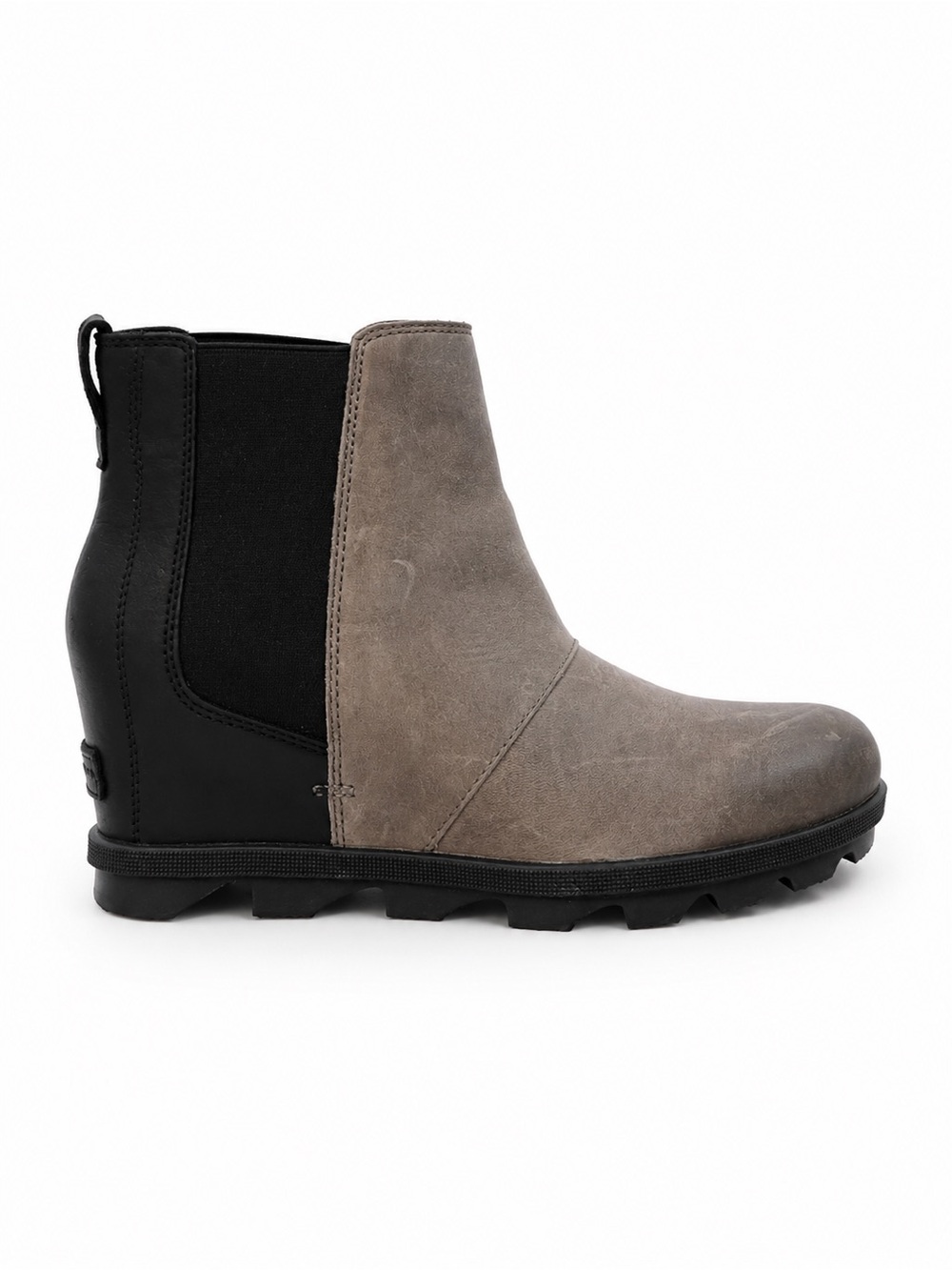 Sorel Two-Tone Chelsea Ankle Boot in Gray and Black